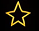 Outlined yellow star on black background.