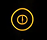 Yellow power button symbol on black background.